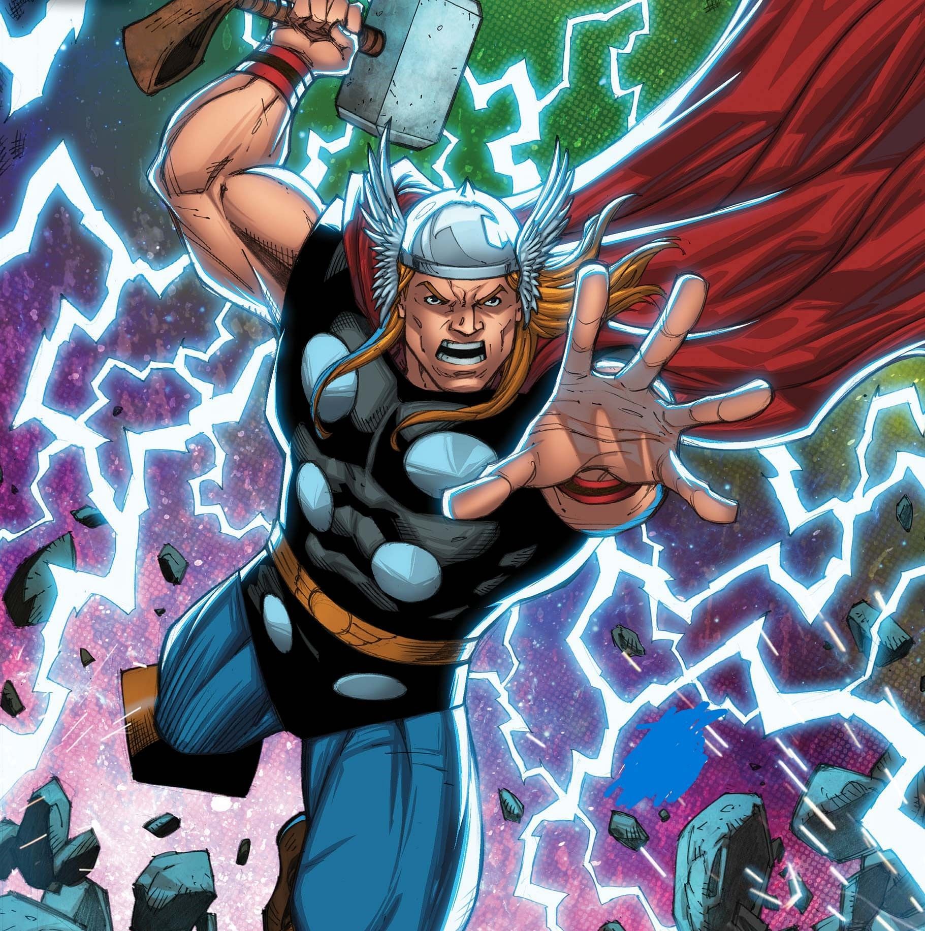 Powers from Gods make Thor super powerful (Image via Marvel.com)