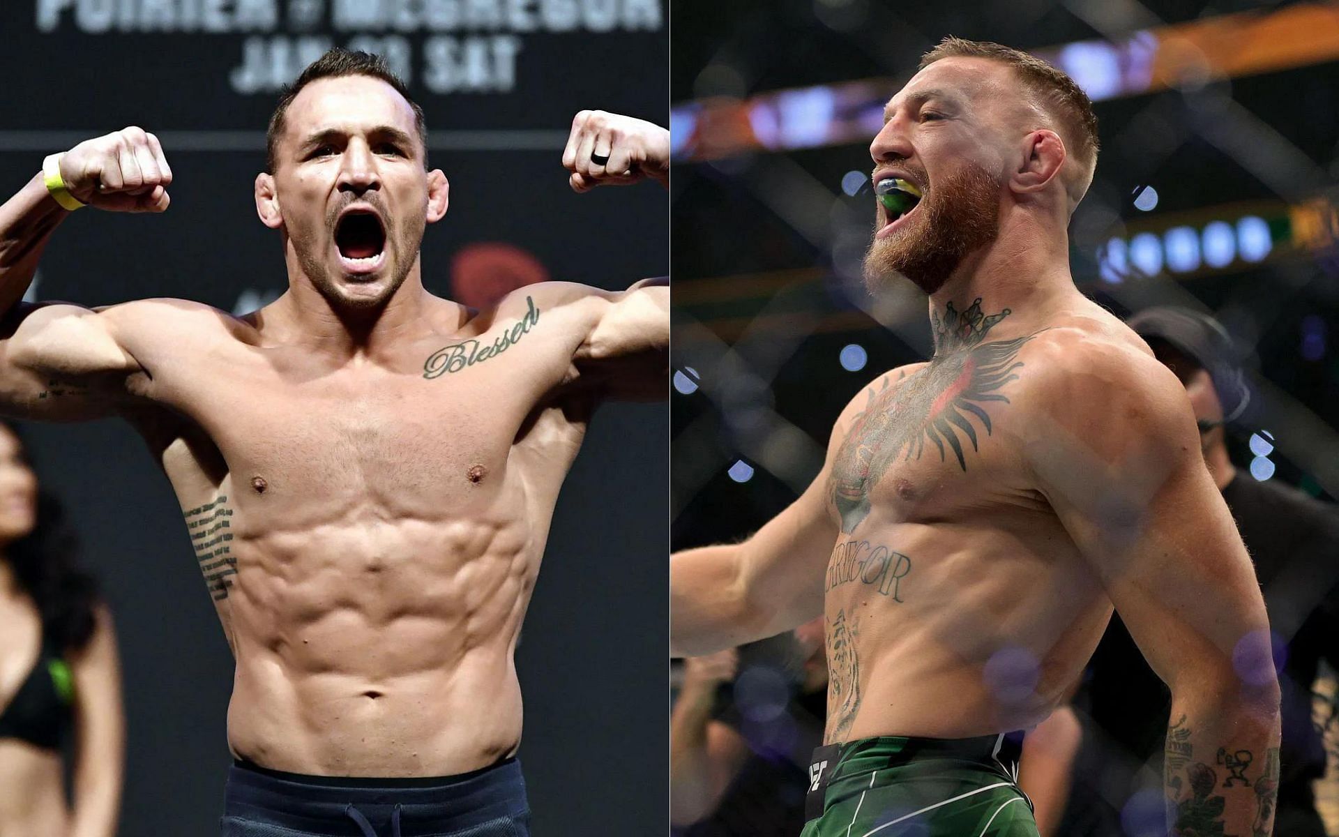 Michael Chandler (left) and Conor McGregor (right)
