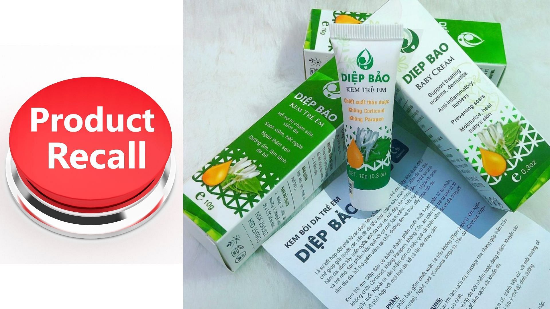 Shop Me Ca recalls its Diep Bao Creams over a potential lead contamination concern (Image via Shop Me Ca)