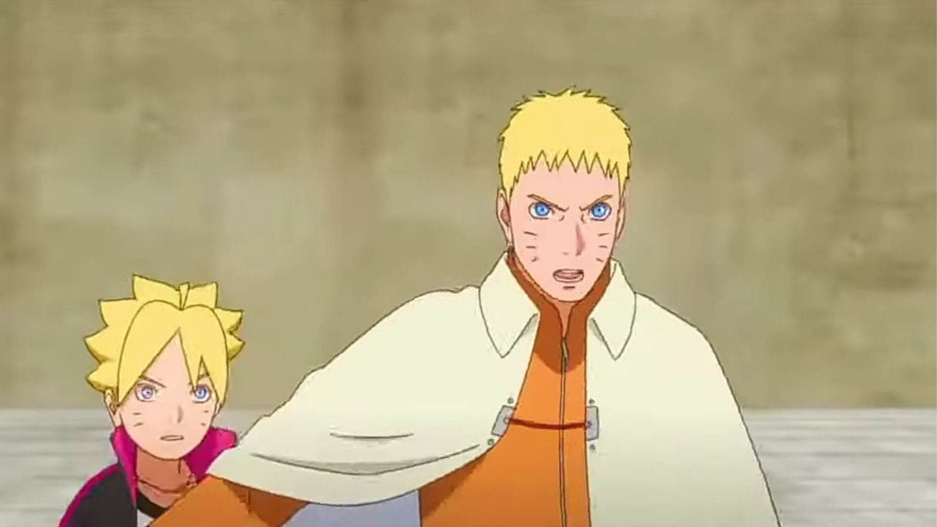 Boruto and Naruto as in the anime (Image via Studio Pierrot)