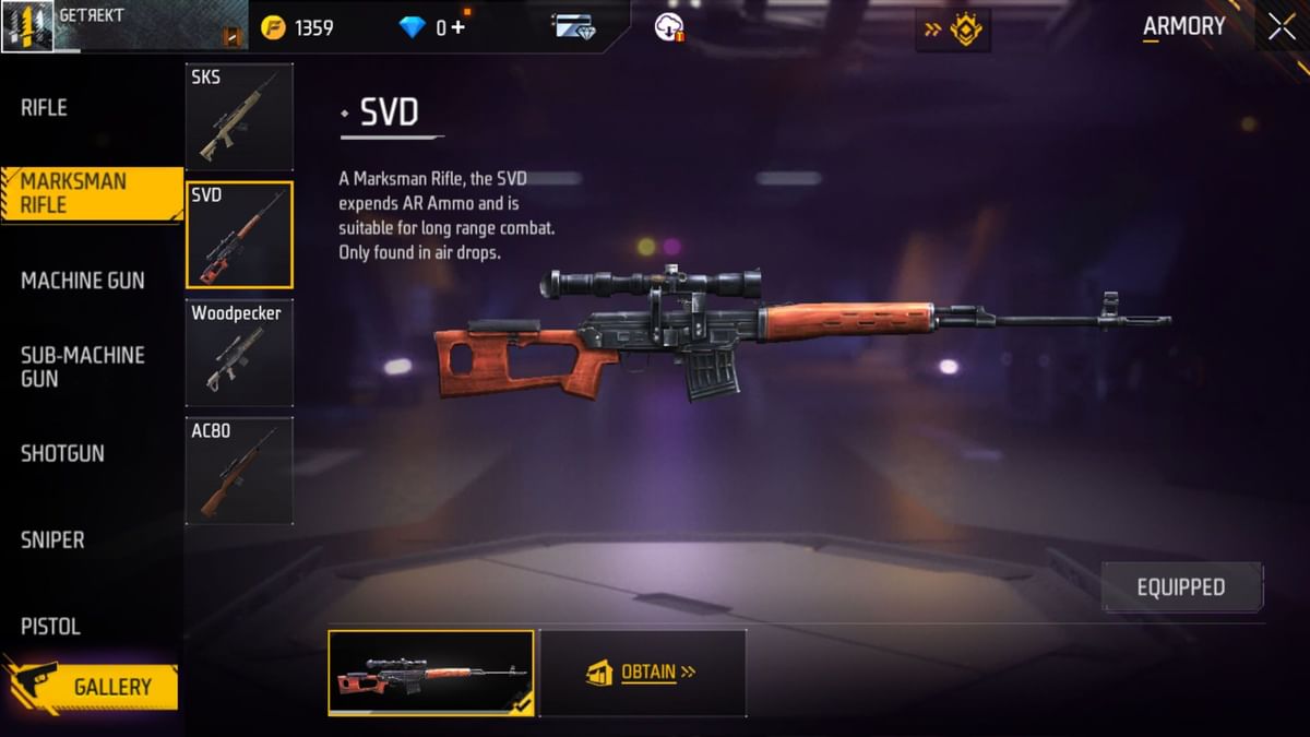 5 best longrange guns in Free Fire (February 2023)