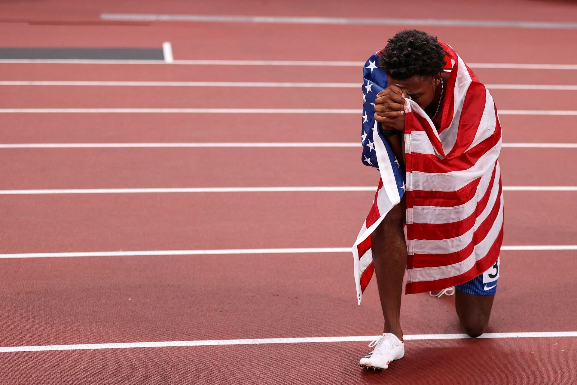 Noah Lyles at the 2020 Tokyo Olympics