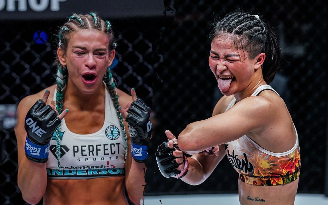 (left) Alyse Anderson and (right) Stamp Fairtex [Credit: ONE Championship]