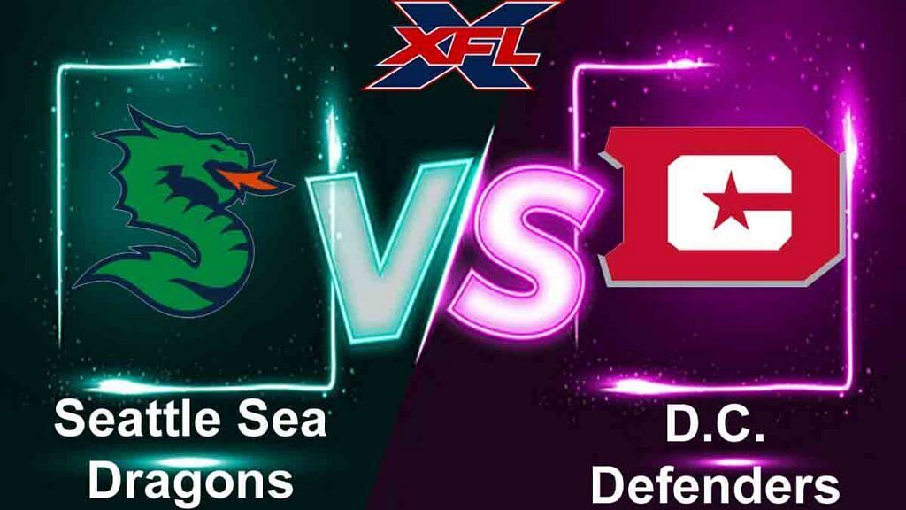 What channel is Battlehawks vs. Sea Dragons on today? Time, TV