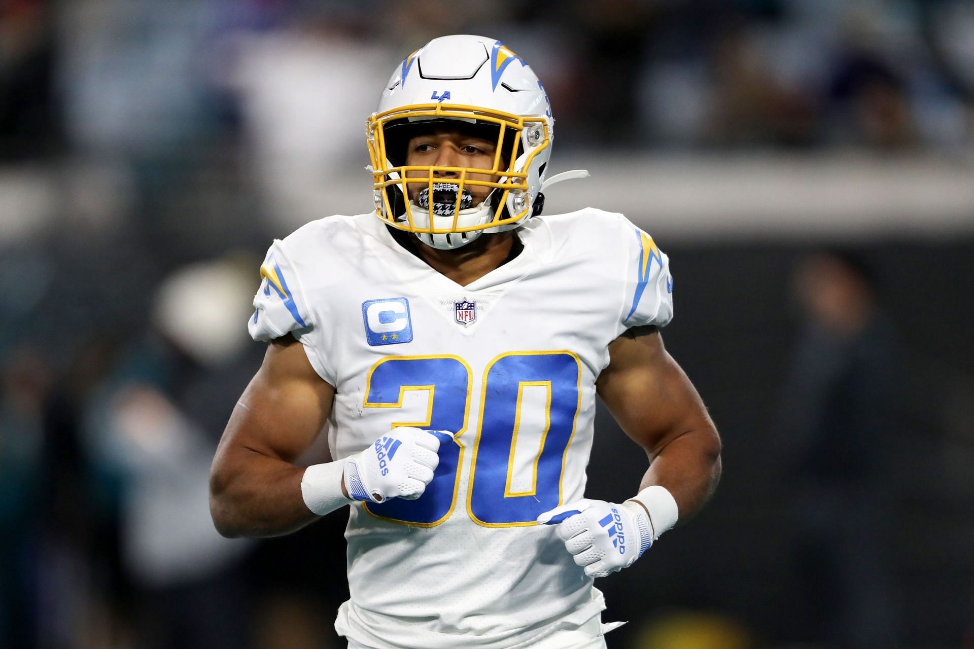 Austin Ekeler: AFC Wild Card Playoffs - Los Angeles Chargers v Jacksonville Jaguars