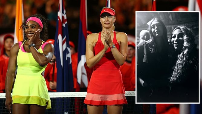 Serena Williams and Maria Sharapova reunite in style at London Fashion Week
