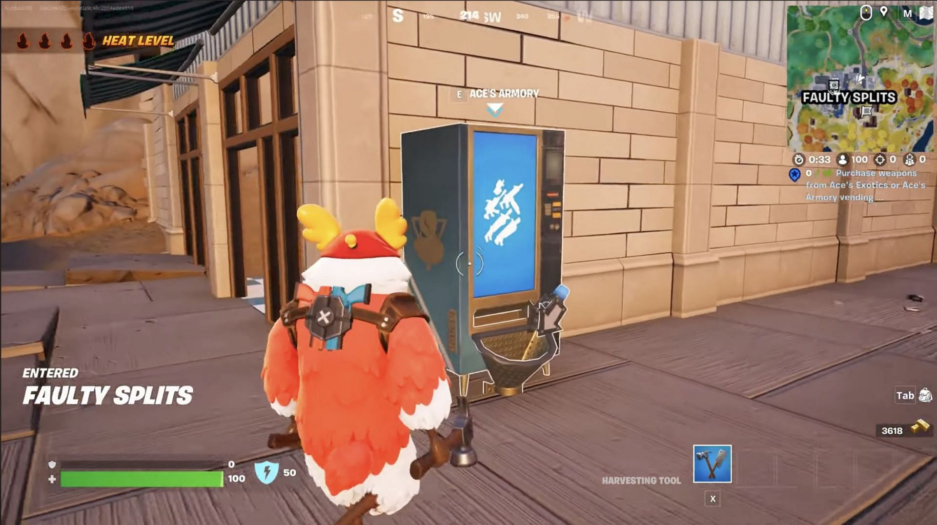 An Ace&#039;s Armory vending machine will not have the sniper (Image via Bodil40 on YouTube)