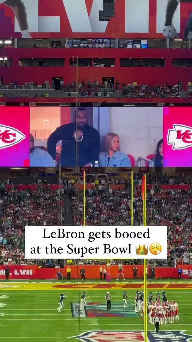 WATCH: LeBron James Really Enjoyed The Super Bowl LVI Halftime