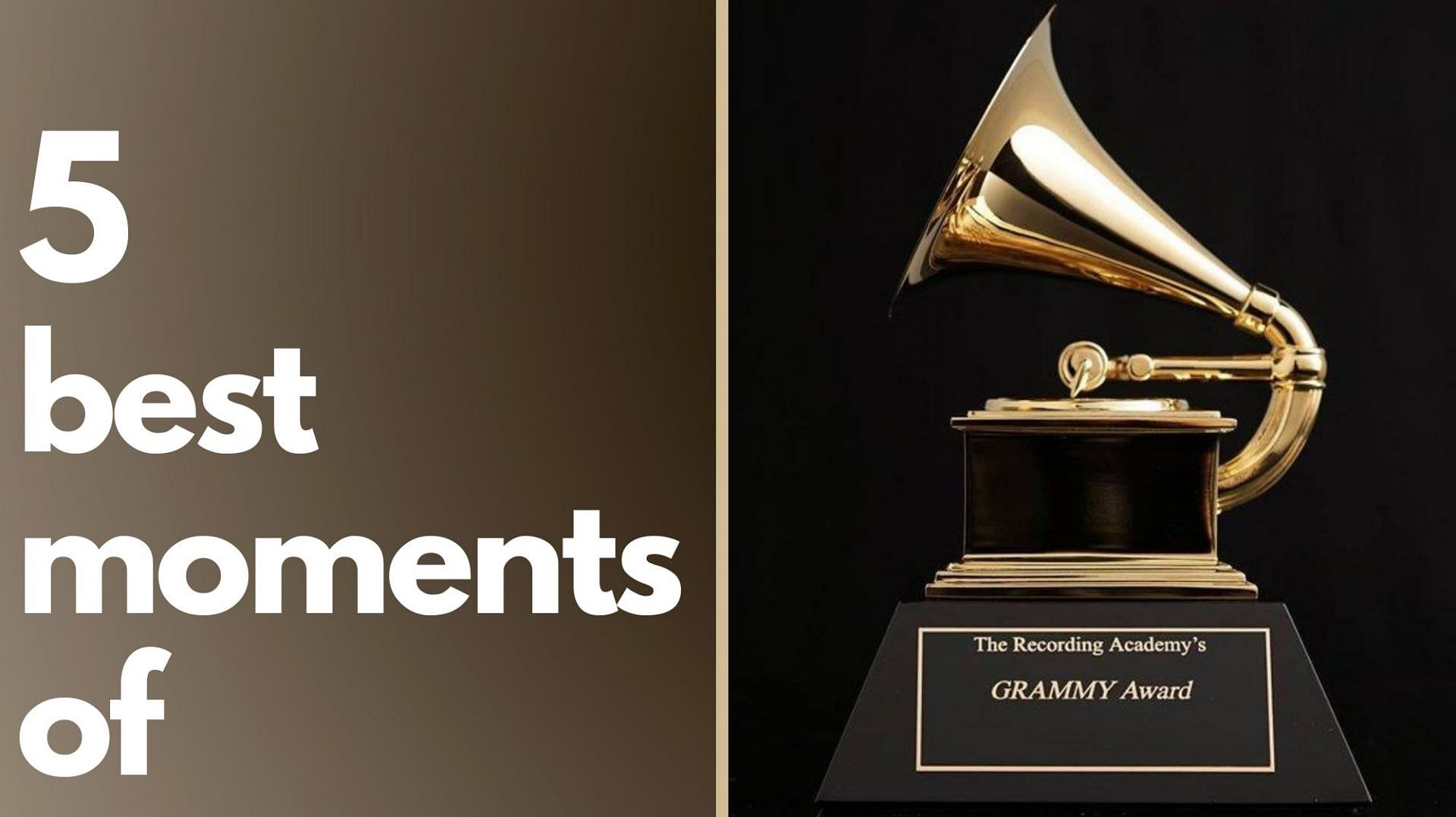 Grammy Awards: 5 best moments of all time (Image via Grammy)