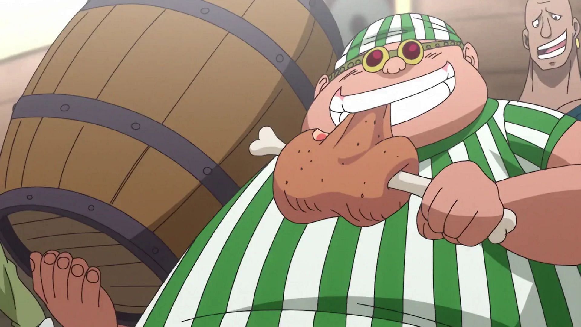 Lucky Roux, the third strongest member of Red Hair Pirates (Image via Toei Animation, One Piece)