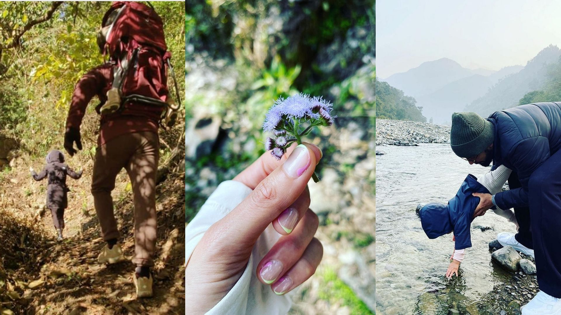 Virat Kohli and family enjoying trekking (P.C.:Instagram)