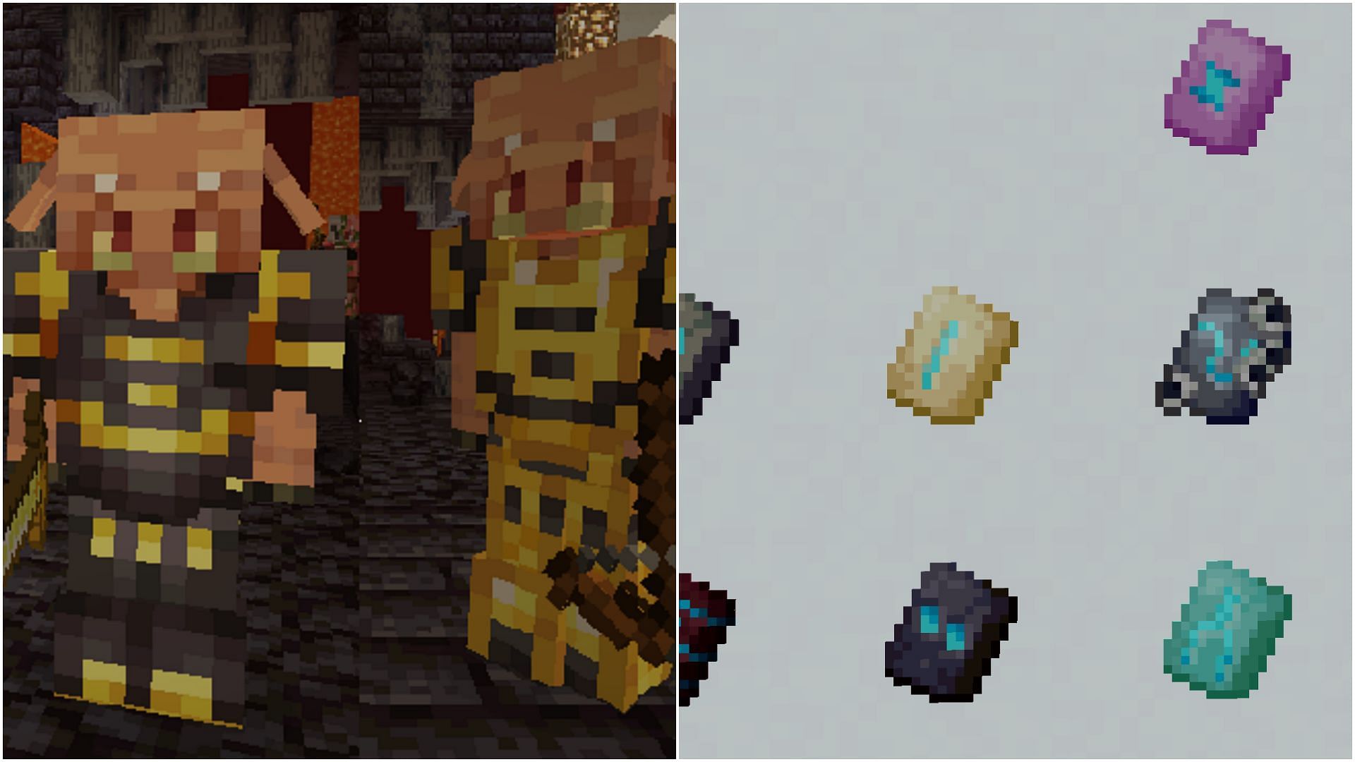 Mobs can also wear armor with armor trims in Minecraft (Image via Sportskeeda)