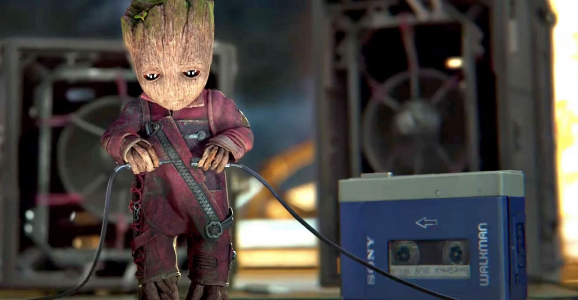 Groot grooves to the classic hits (Image via Marvel Studios)
