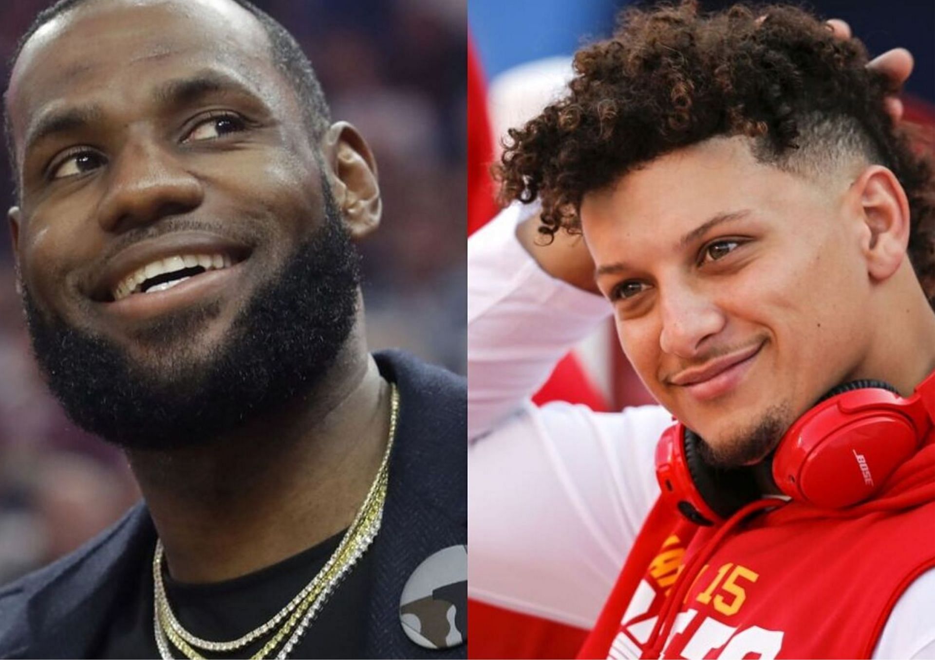 LeBron James and Patrick Mahomes are two of the most popular American sports athletes. [photo: MARCA]