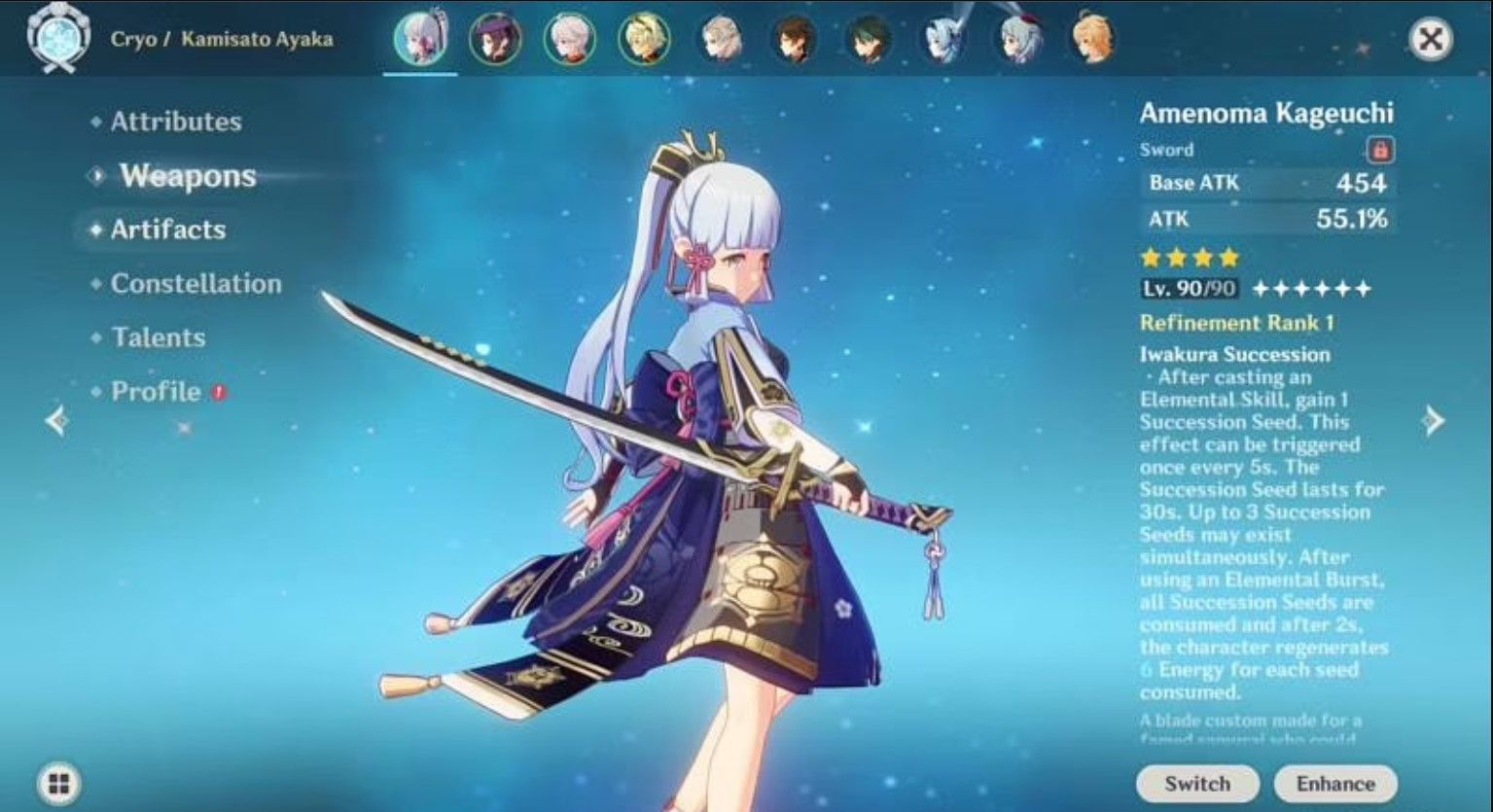 Best 4star and F2P weapons for Ayaka in Genshin Impact