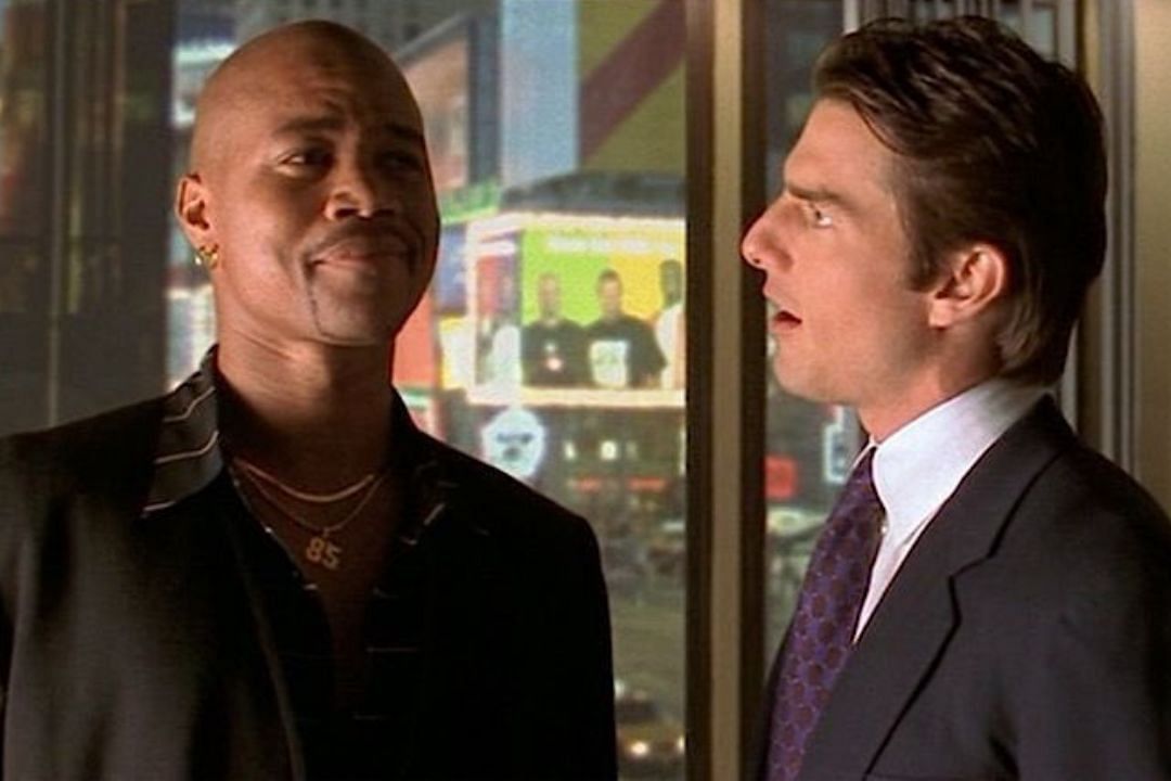 Cuba Gooding Jr. (l) and Tom Cruise (r) in the hit 1990s film Jerry Maguire