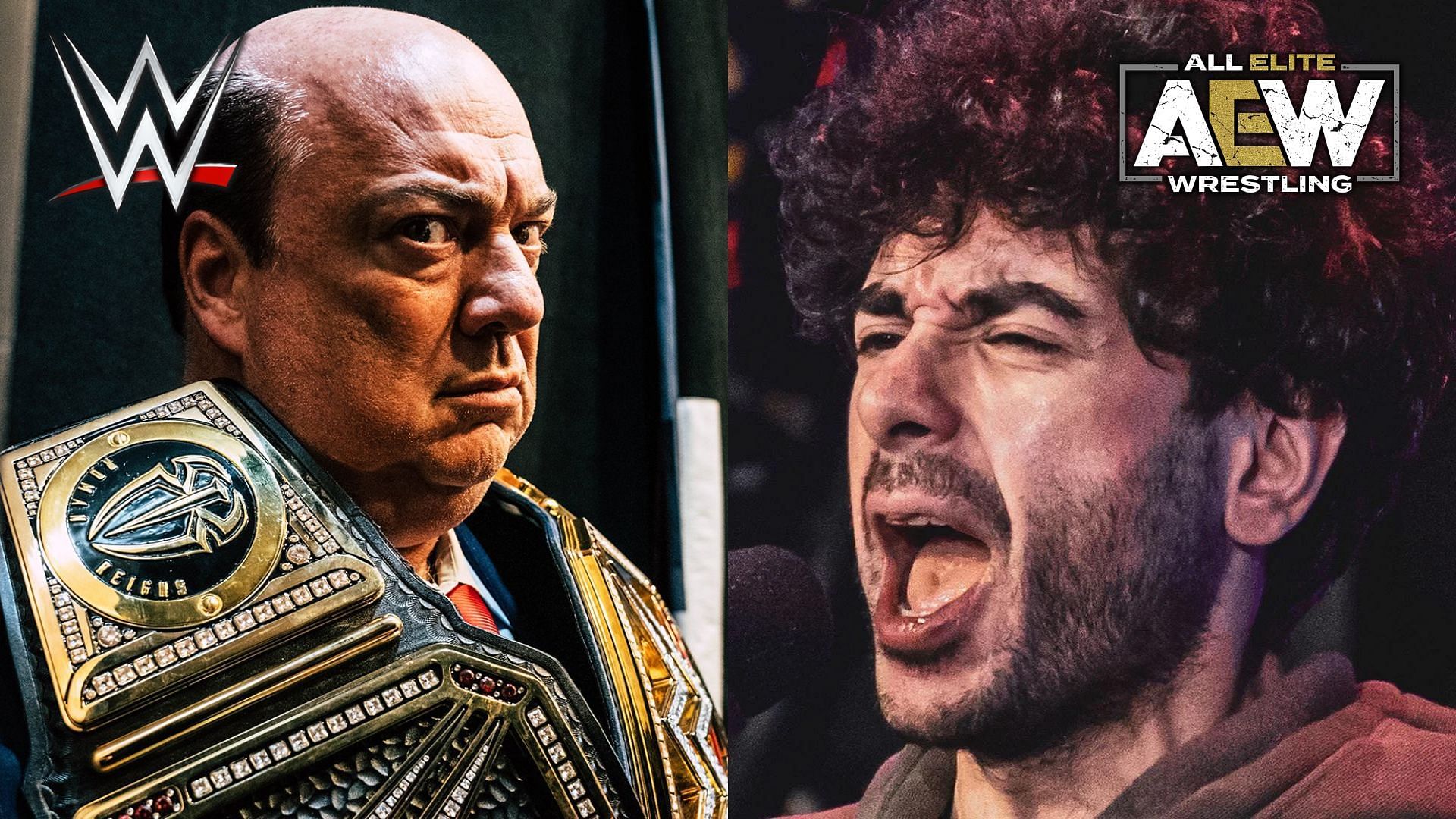 Paul Heyman (left), Tony Khan (right)