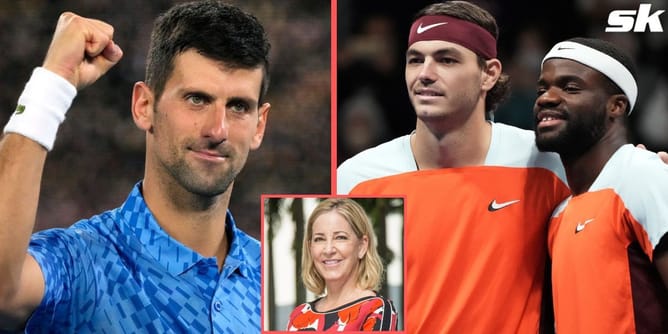 "Americans doing great, Djokovic priming to be the GOAT" - Chris Evert predicts 'positive' time for men's tennis