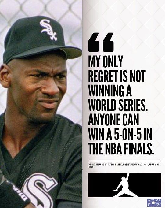 From 3x NBA champion to Chicago White Sox outfielder: The emotional story  of Michael Jordan's short-lived career switch to baseball