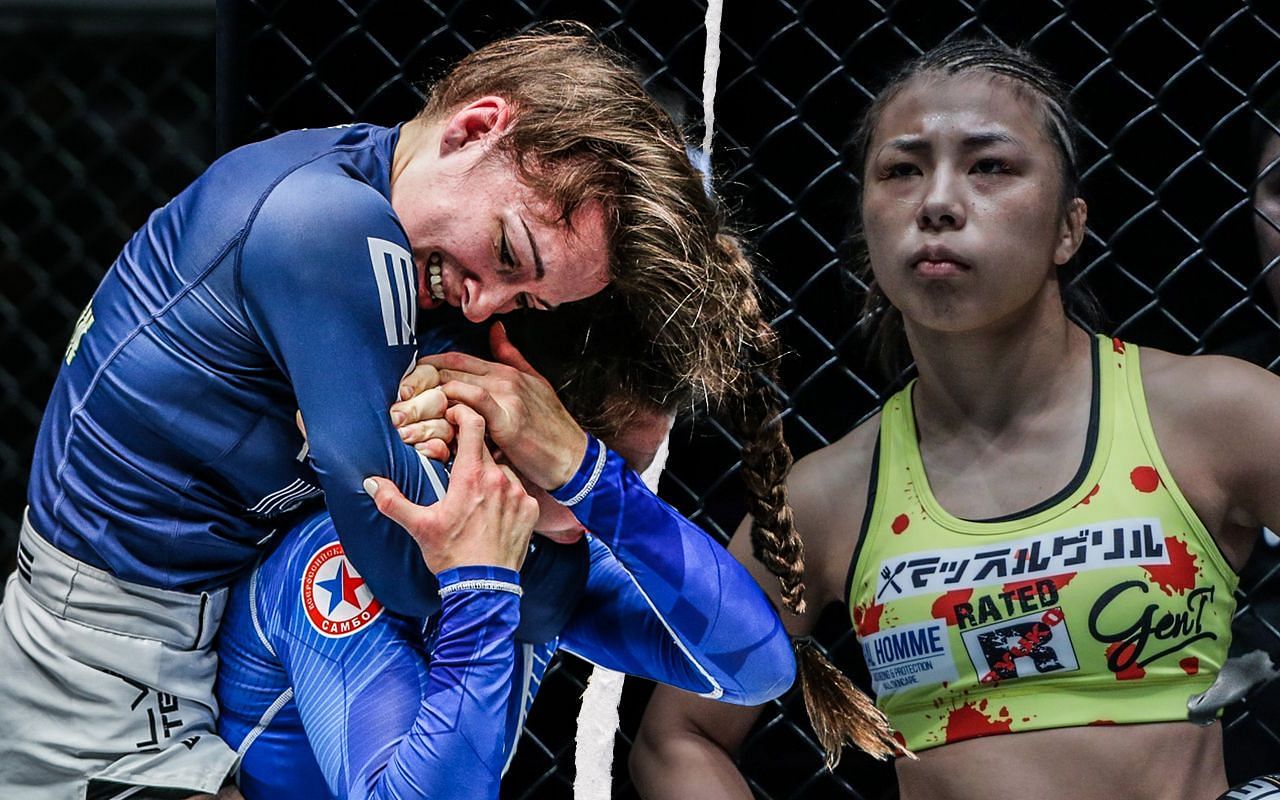 Danielle Kelly (L) / Ayaka Miura (R) -- Photo by ONE Championship