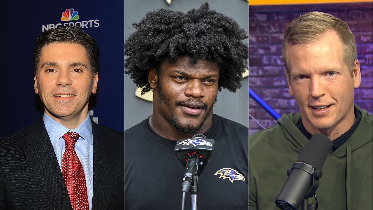 Lamar Jackson, Mike Florio and Chris Simms