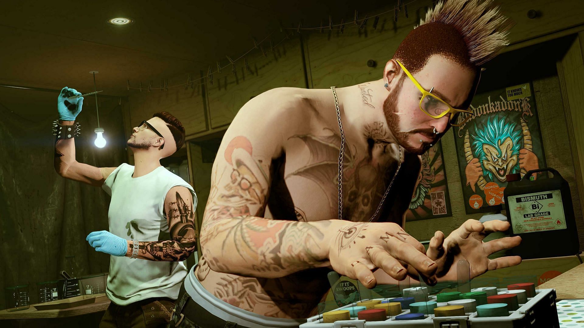 You buy the Acid Lab supplies from Mutt (Image via Rockstar Games)