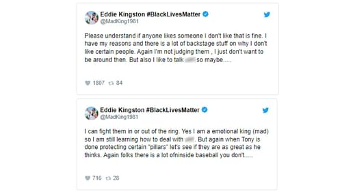 Is Eddie Kingston hinting at something more in his tweets?