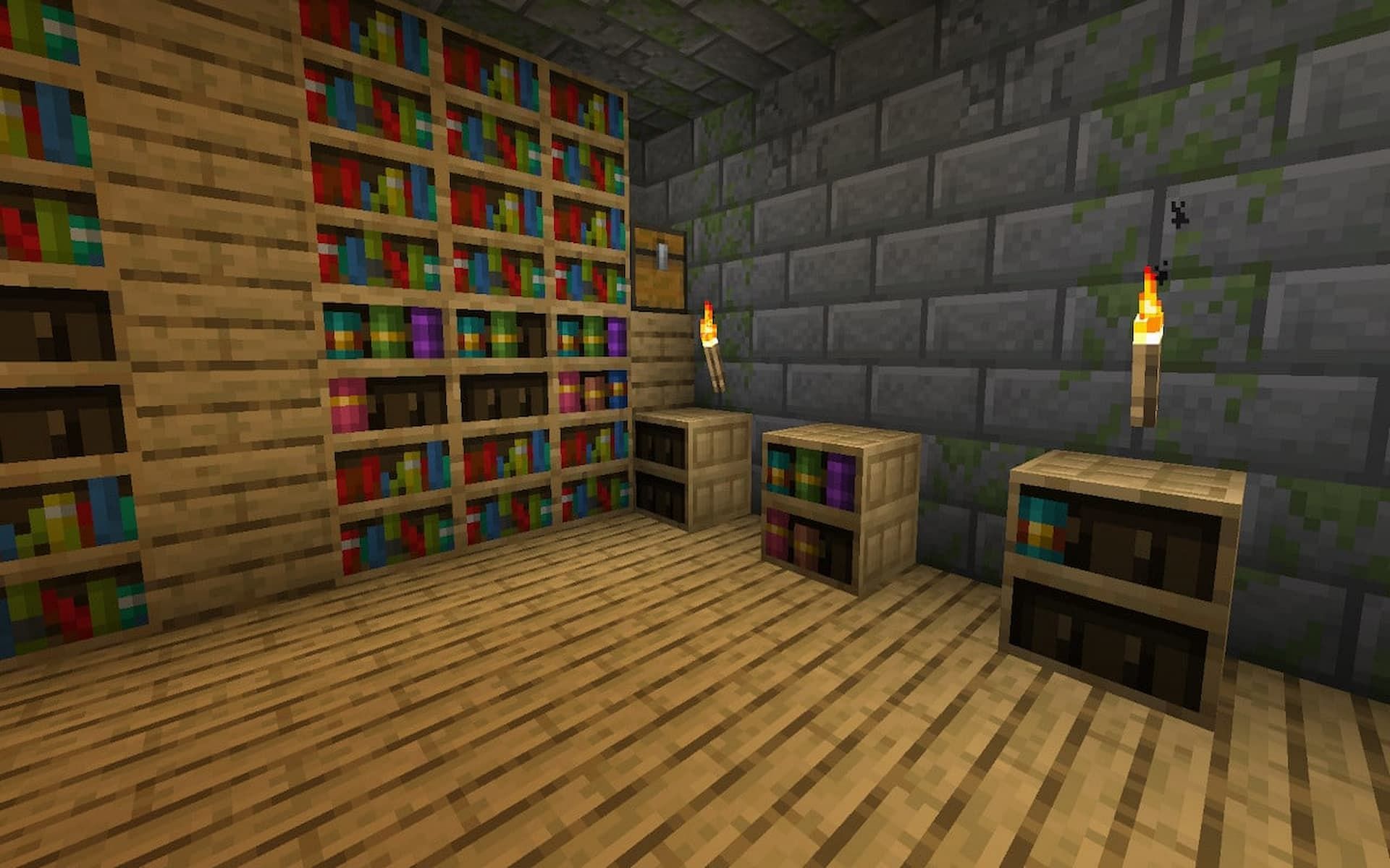 Players can create a chiseled bookshelf in 1.20 to store their books (Image via Minecraft.net)