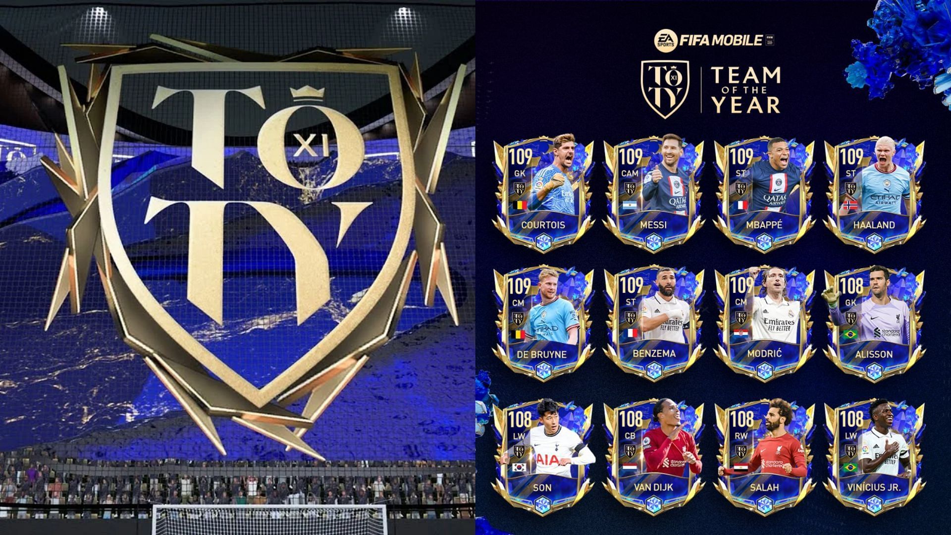 MENU TOTY - FIFA MOBILE 22