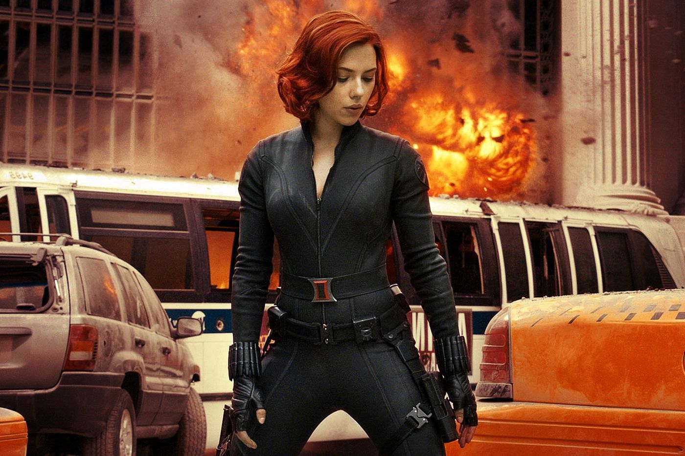 Scarlett Johansson as Black Widow in the Marvel Cinematic Universe (Image via Marvel Studios)