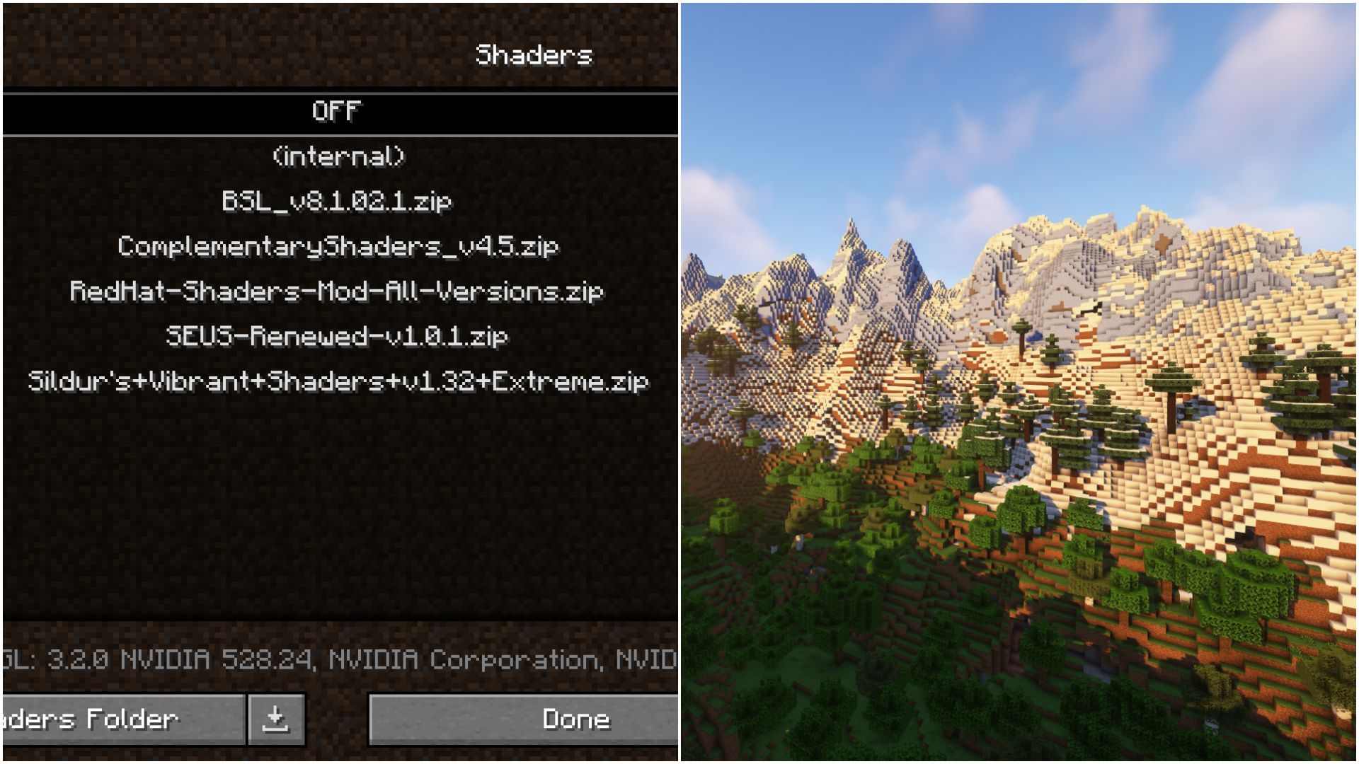 How to install shaders in Minecraft 1.19.3