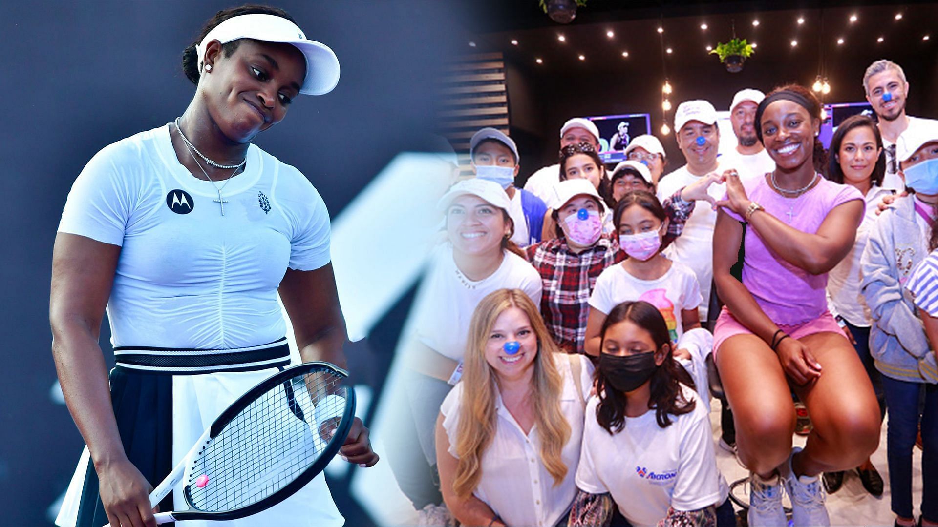 Sloane Stephens with her young fans