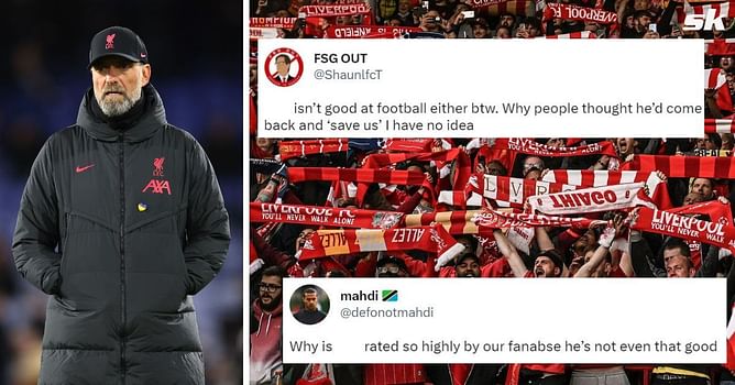 “Isn’t good at football either”, “Absolute horror show” – Liverpool fans blast 26-year-old star after he struggles in draw with Crystal Palace