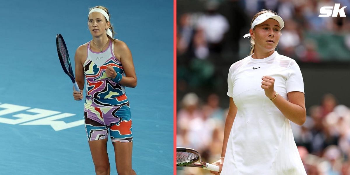 Victoria Azarenka will face Amanda Anisimova in the second round of the Dubai Tennis Championships