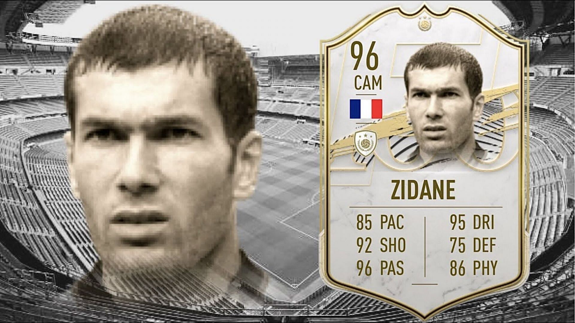 Zinedine Zidane - CAM - 96 OVR (Image via EA Sports)