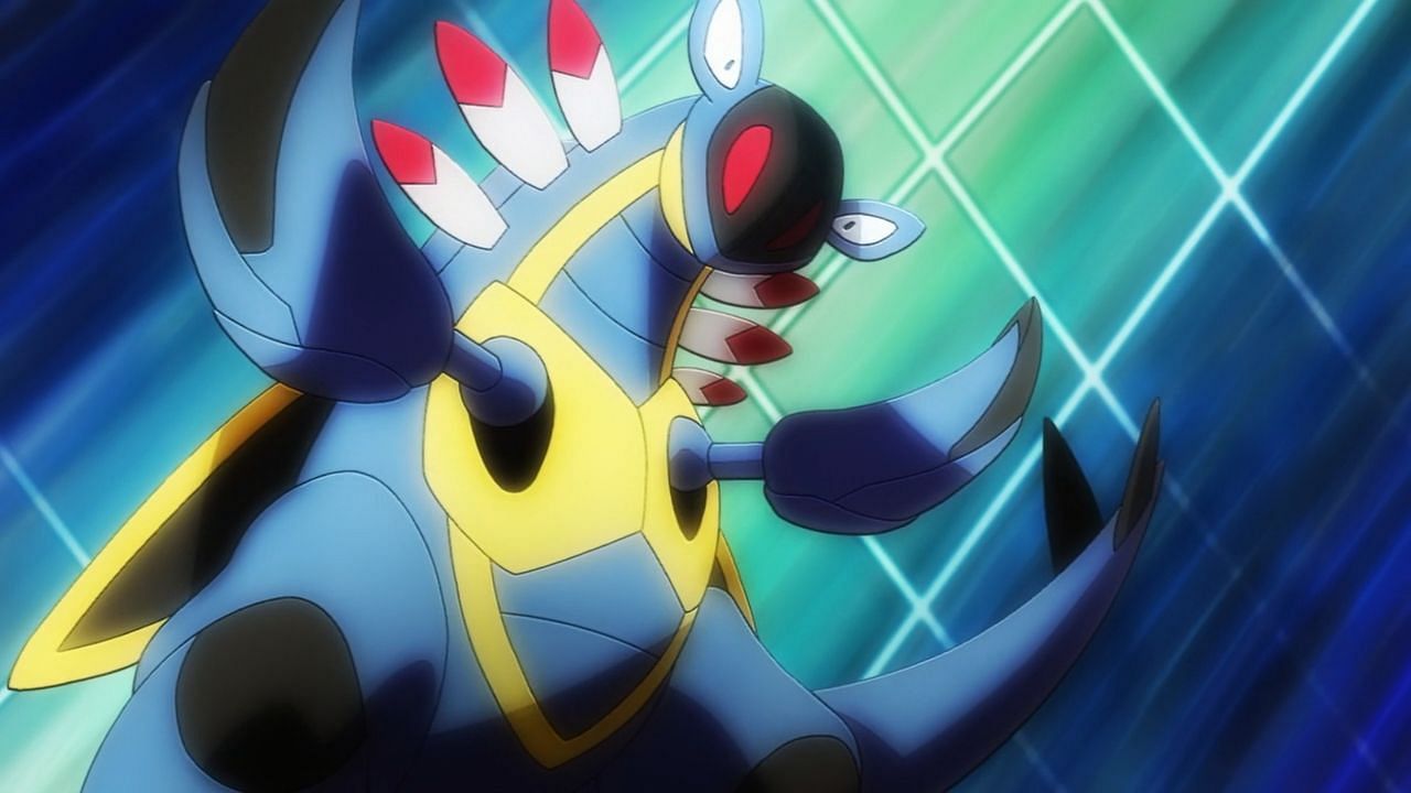 Armaldo as it appears in the anime (Image via The Pokemon Company)