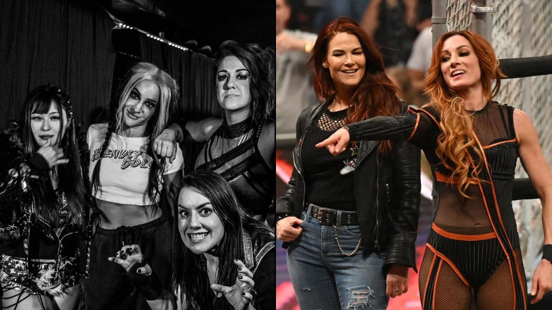 Damage CTRL, Nikki Cross, WWE Hall of Famer Lita and Becky Lynch. Courtesy: WWE.com