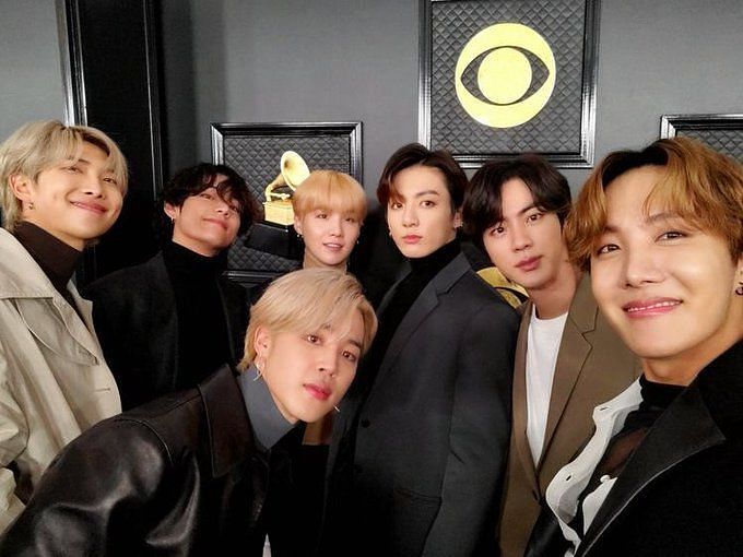 BTS Brought Spiffy Suiting to the 2022 Grammys