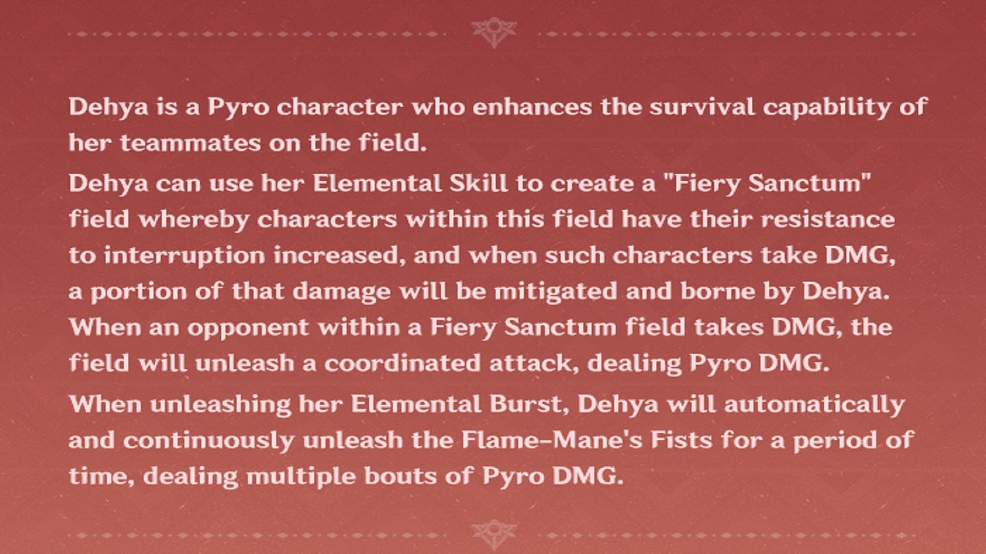 Dehya&#039;s abilities (Image via HoYoverse)