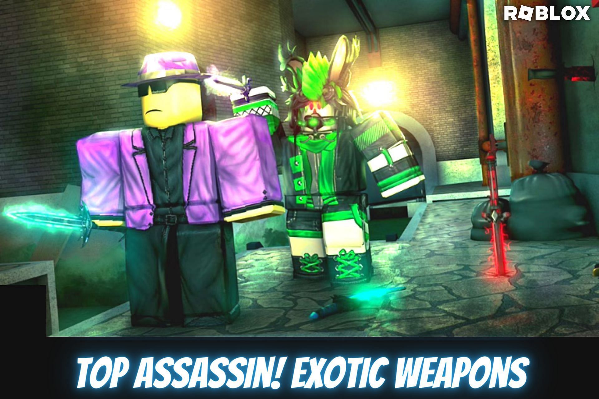 Get the amazing weapons and take down all foes (Image via Roblox)