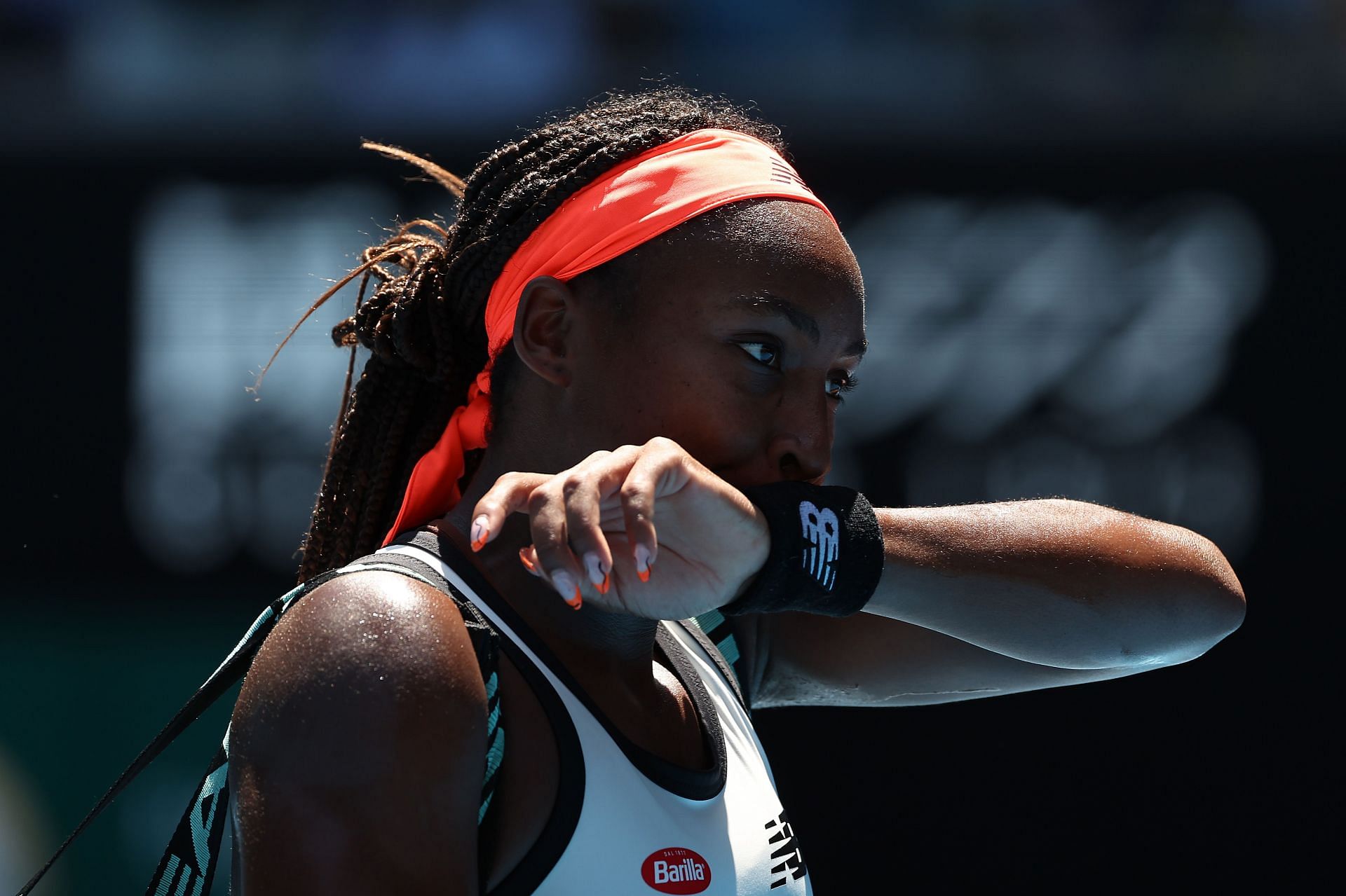 Coco Gauff after her fourth-round loss to Jelena Ostapenko