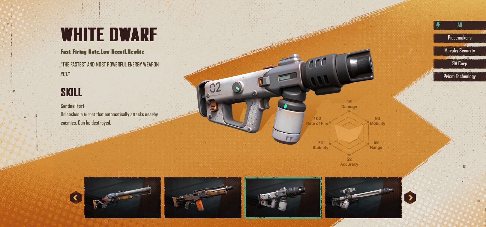 White Dwarf gun (Image via Farlight 84 official website)