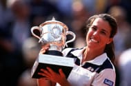 Jennifer Capriati at the French Open Tennis.