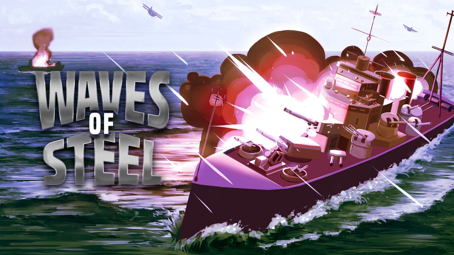 Waves of Steel is an amazing arcade ship combat simulation game, with a few shortcomings (Image via TMA Games)