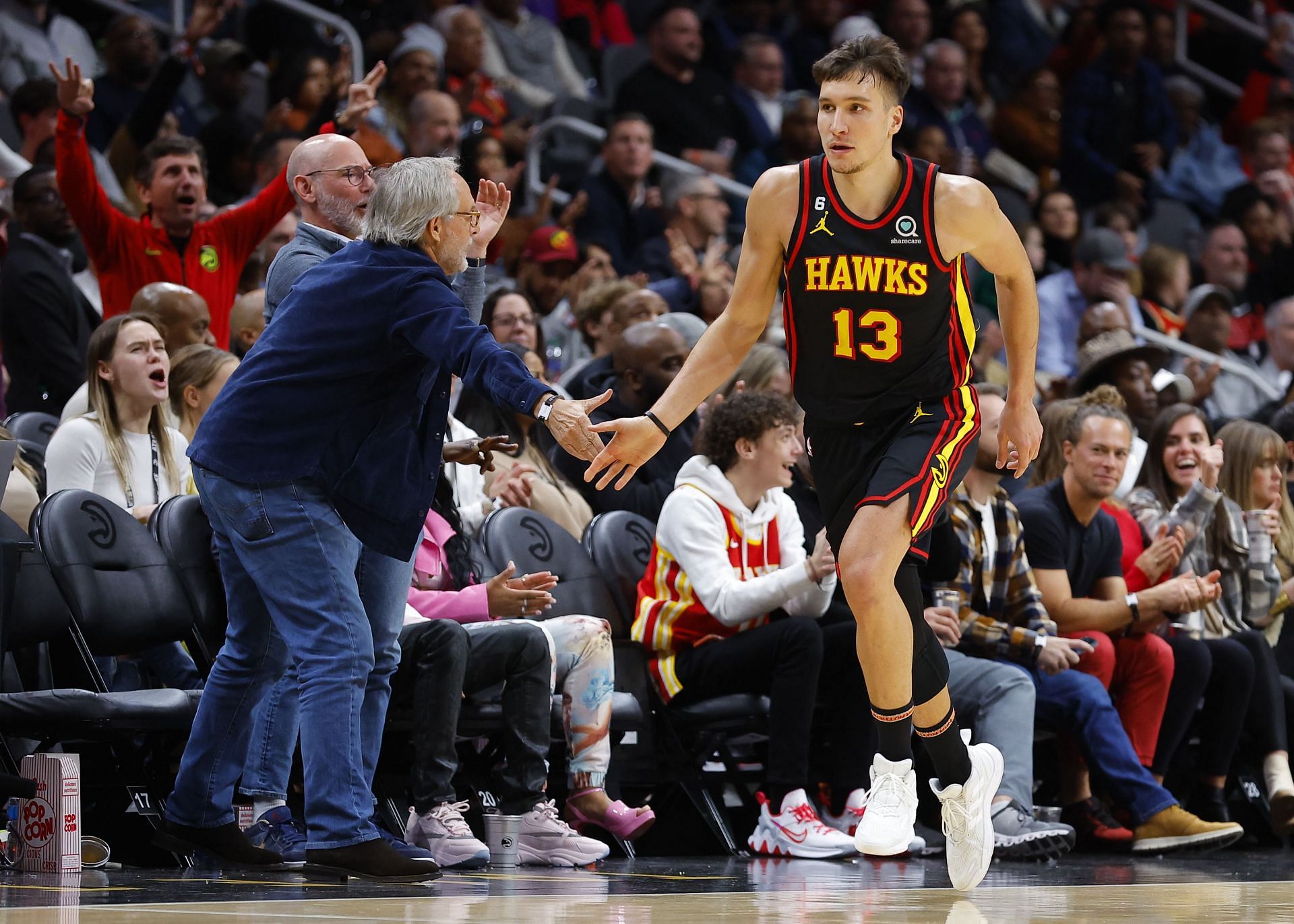 Bogdan Bogdanovic of the Atlanta Hawks