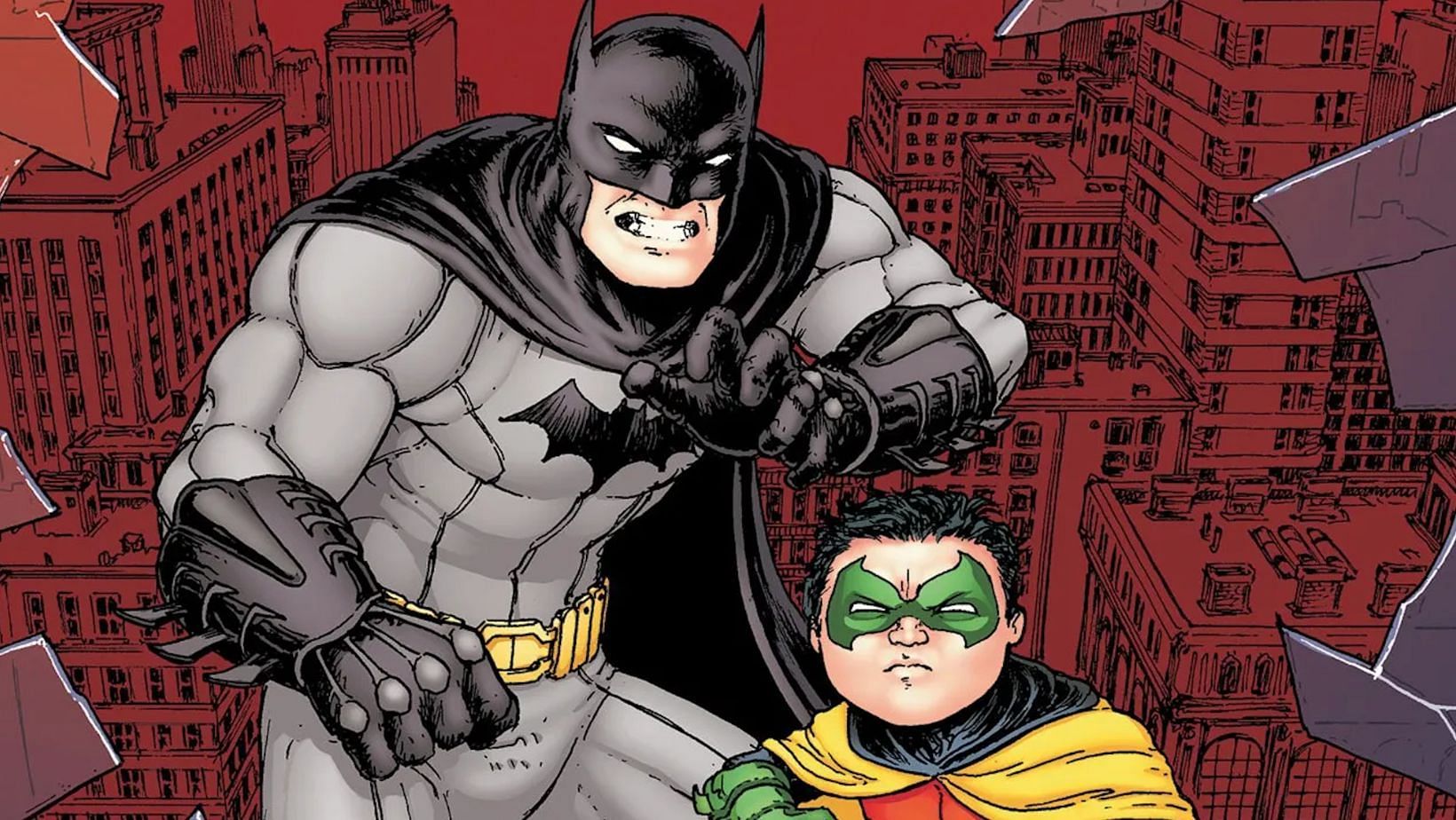 Batman and Robin team up in a father-son story (Image via DC Comics)