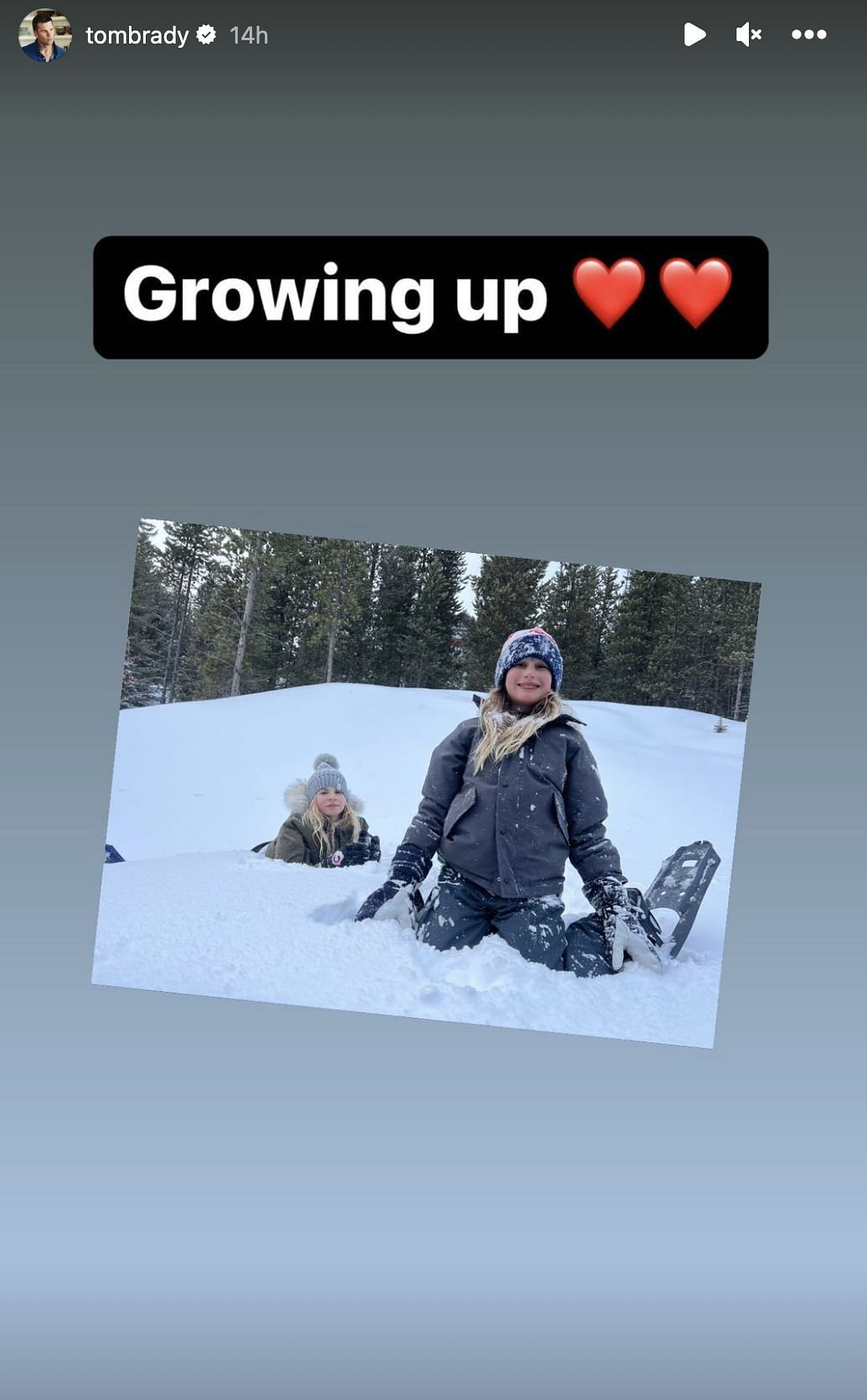 Brady's daughter Vivian enjoying the trip as well. Source: Brady (IG)