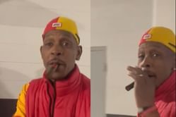 Patrick Mahomes Sr smoking on that Eagles pack as Chiefs win Super Bowl - “It’s Philly blunts this week”