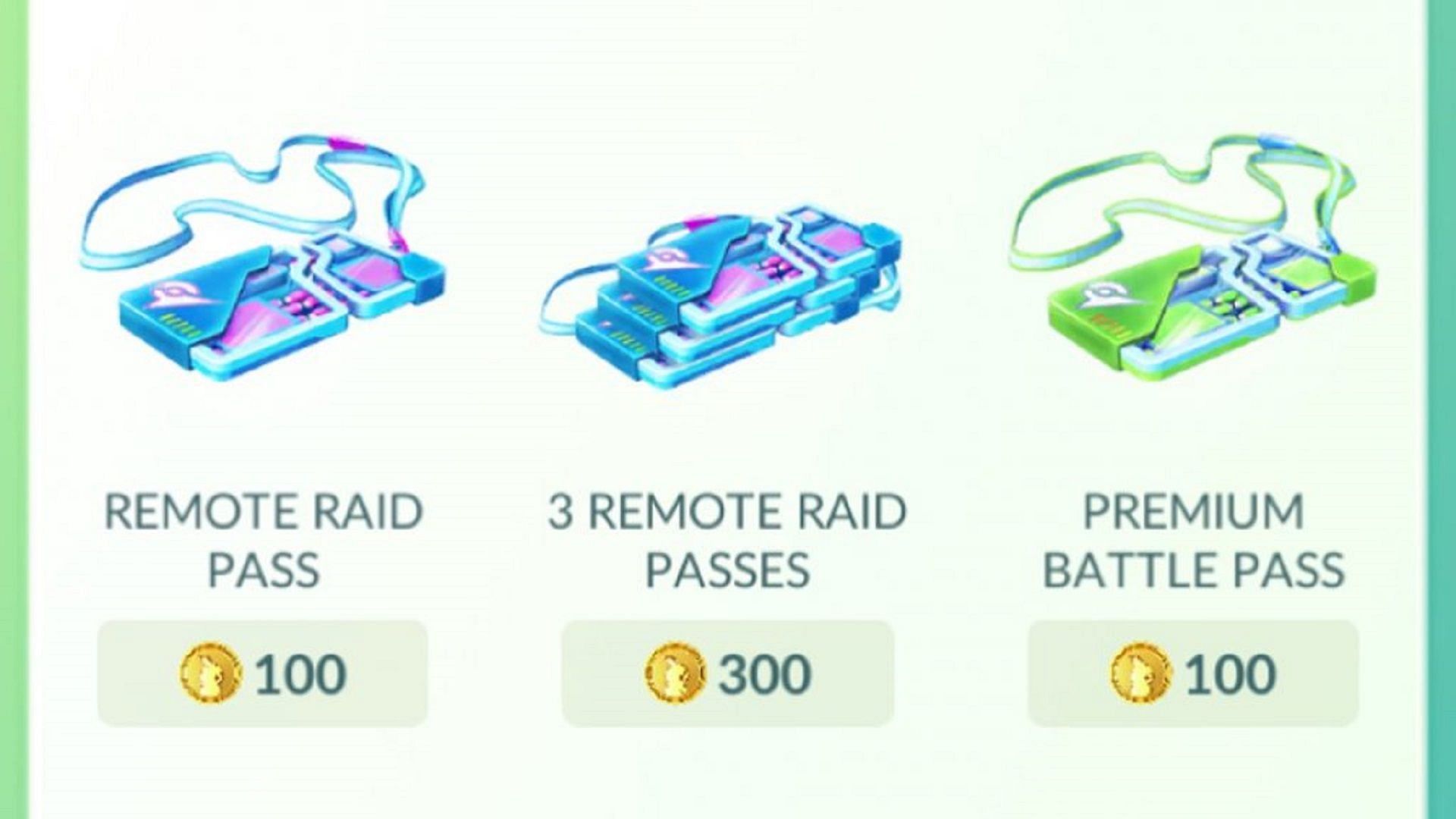 Pokemon GO trainers will need to look to the in-game shop to get Remote Raid Passes now (Image via Niantic)