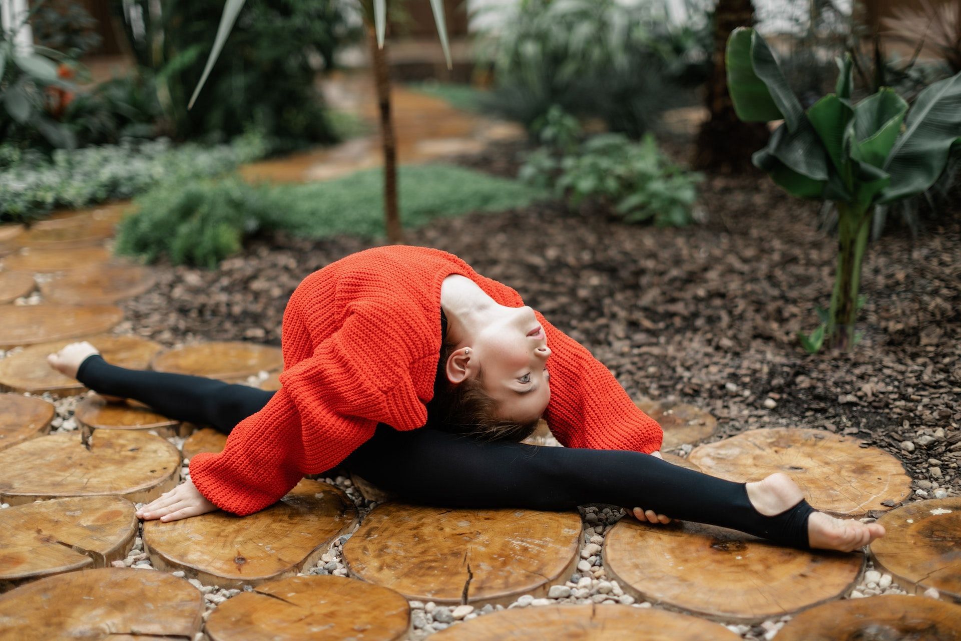 Stretching for splits make the muscles more flexible.  (Photo via Pexels/Alena Darmel)